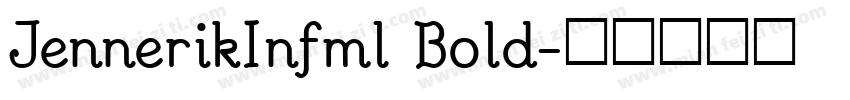 JennerikInfml Bold字体转换